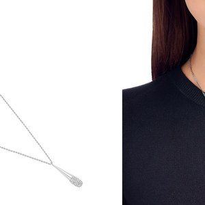 Swarovski Cypress Rhodium plated Small Pendant & earring set